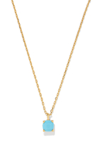 Little Luxuries Square Pendant, Plated Metal & Cubic Zirconia